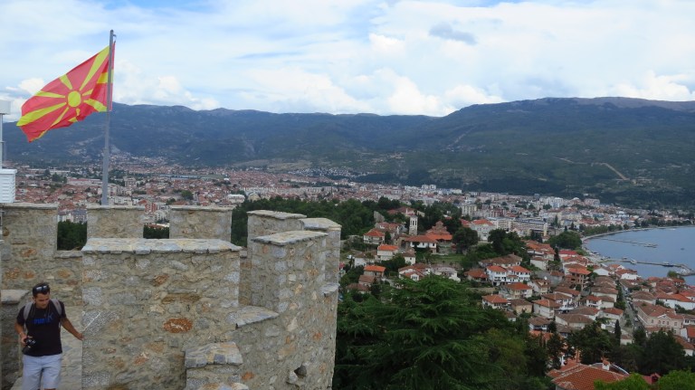 The castle in Ohrid, at the Lake Ohrid