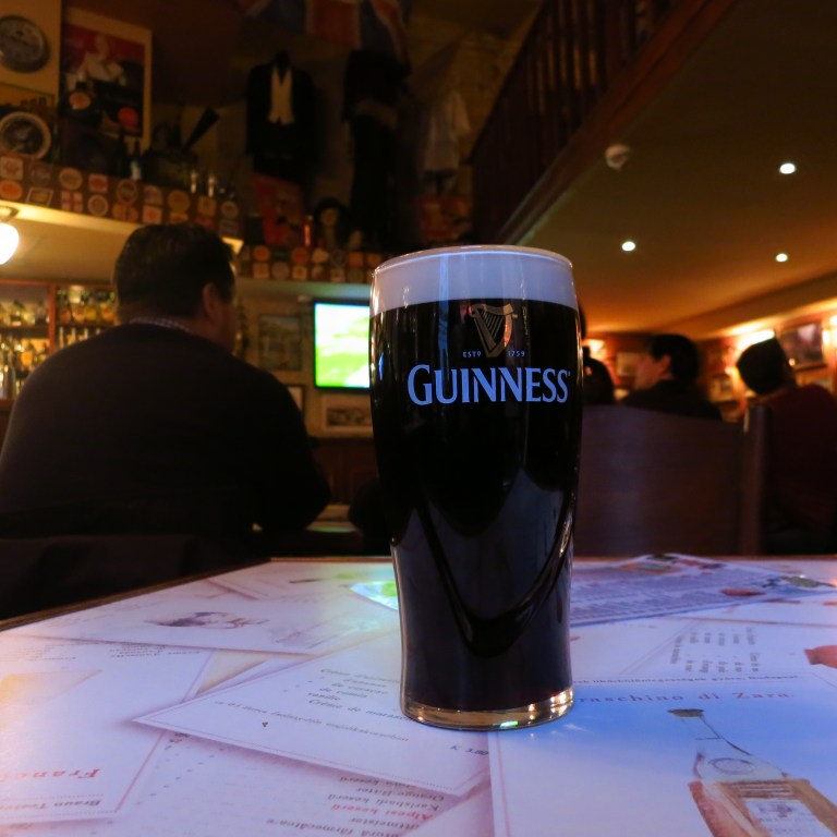 My first, and definitely not the last, Guinness in Budapest