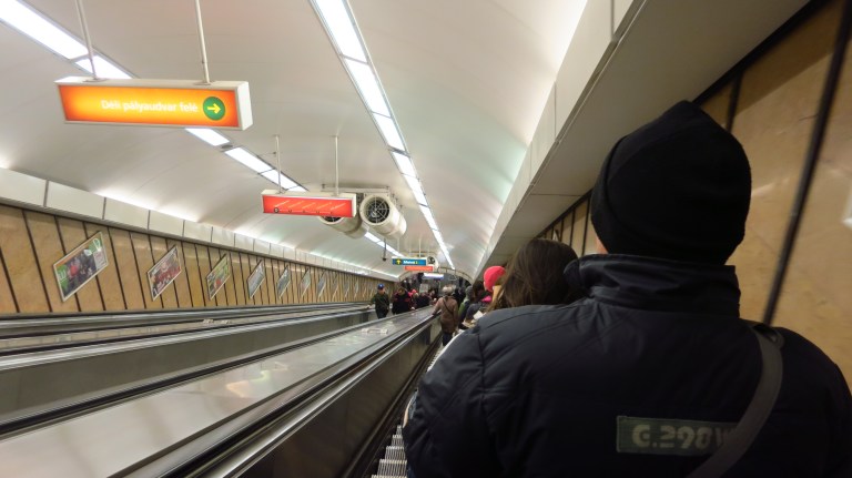 My daily wakeup-ceremony in the metro