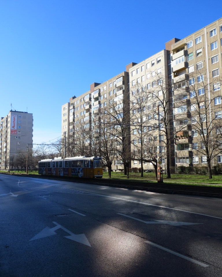 The lovely Plattenbauten of the communism era a bit outside of the center