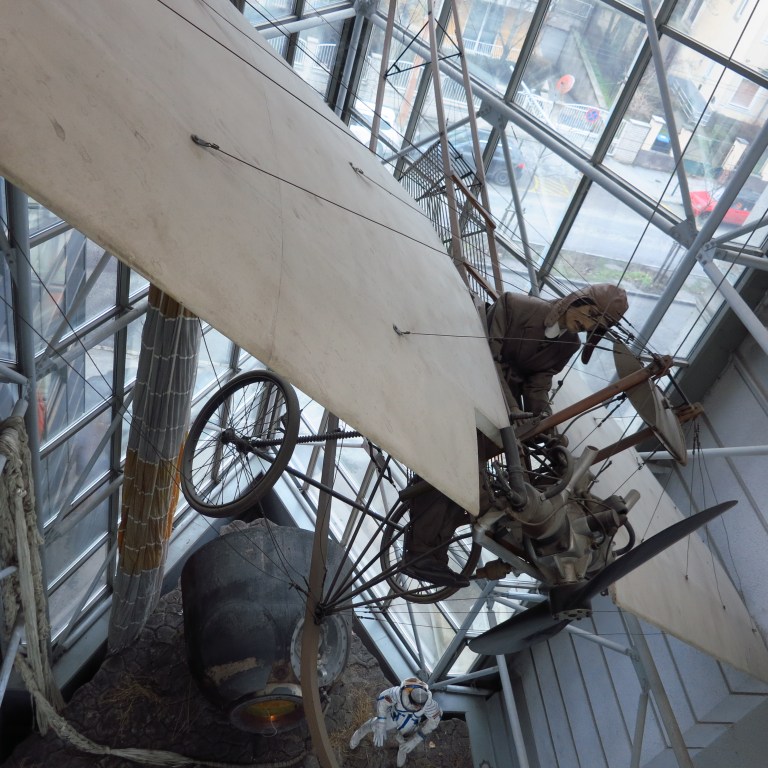 well, I wouldn't it recommend to fly inside the museum. Especially when there's a hungarian kosmonaut on the ground.