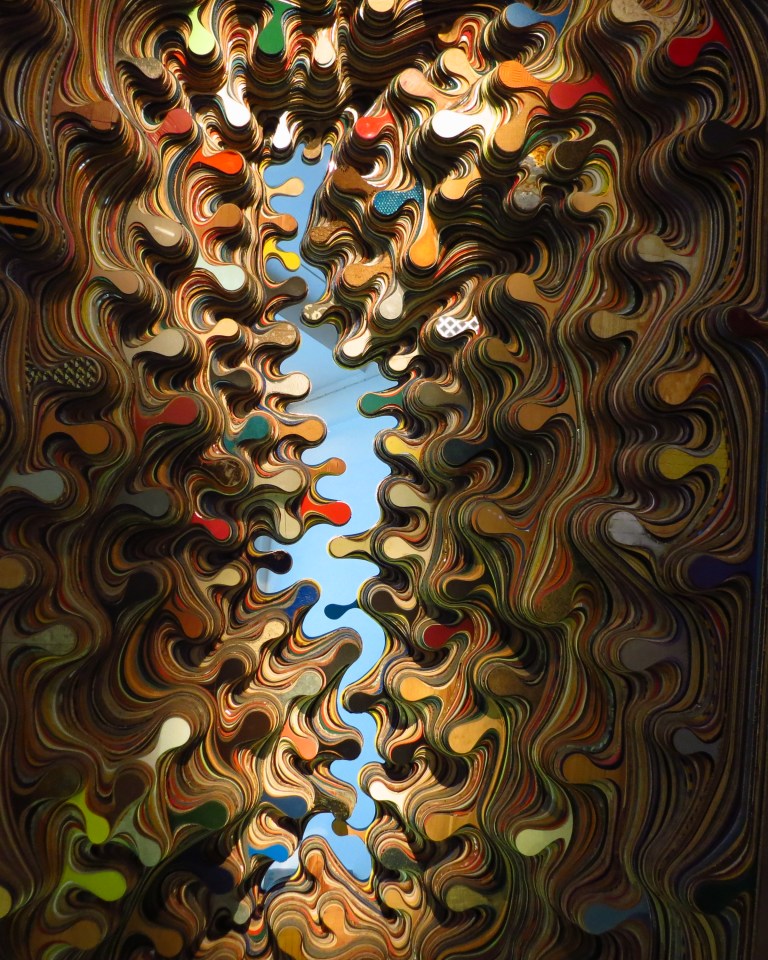 a collection of fabrics in the...