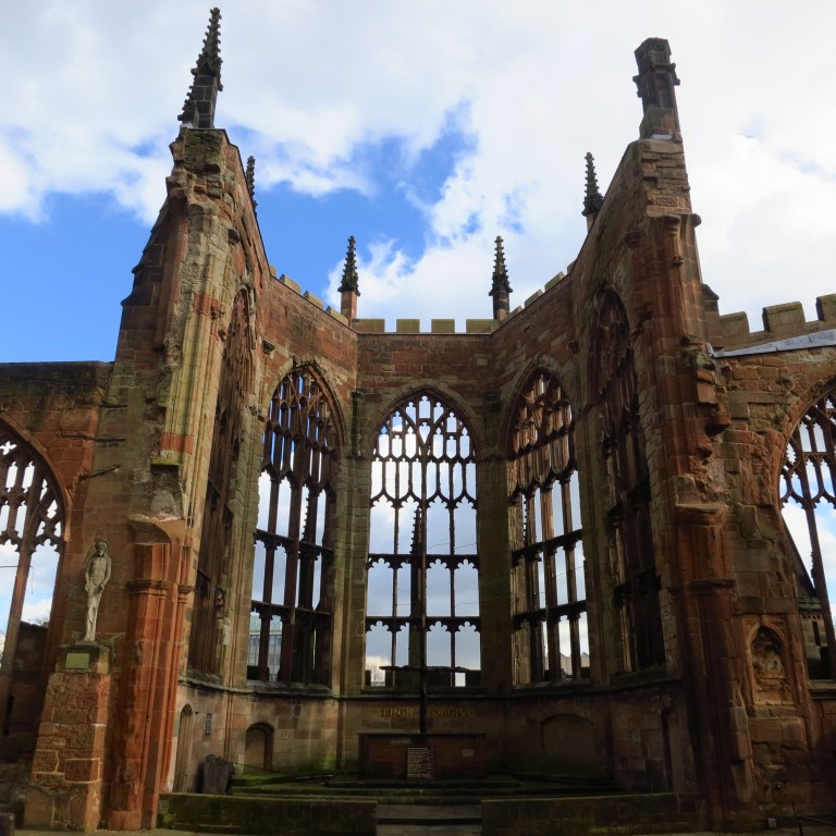 The cathedral of Coventry. Destroyed in the second worldwar