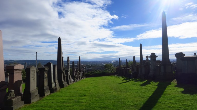 The huge graveyard above the city
