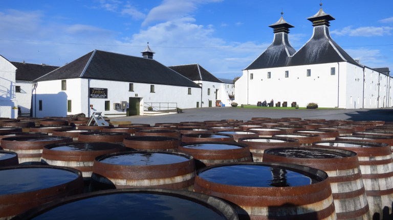 The distillery of Ardbeg