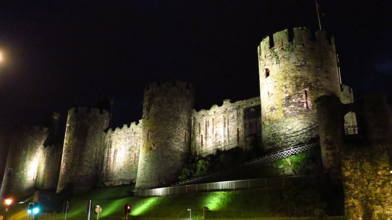 The massive castle of Conwy